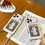 lovely & gentle lavender bunny strap phone case