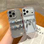 sleek zircon minimalist bow phone case