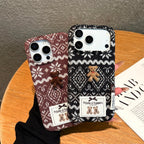 soft flannel teddy phone case