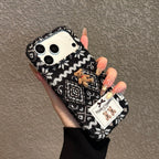 soft flannel teddy phone case