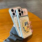 pink cute flower kitty phone case