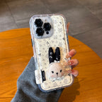 cute lace ditsy floral rabbit phone case