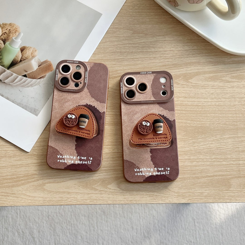 coffee biscuit popsockets phone case