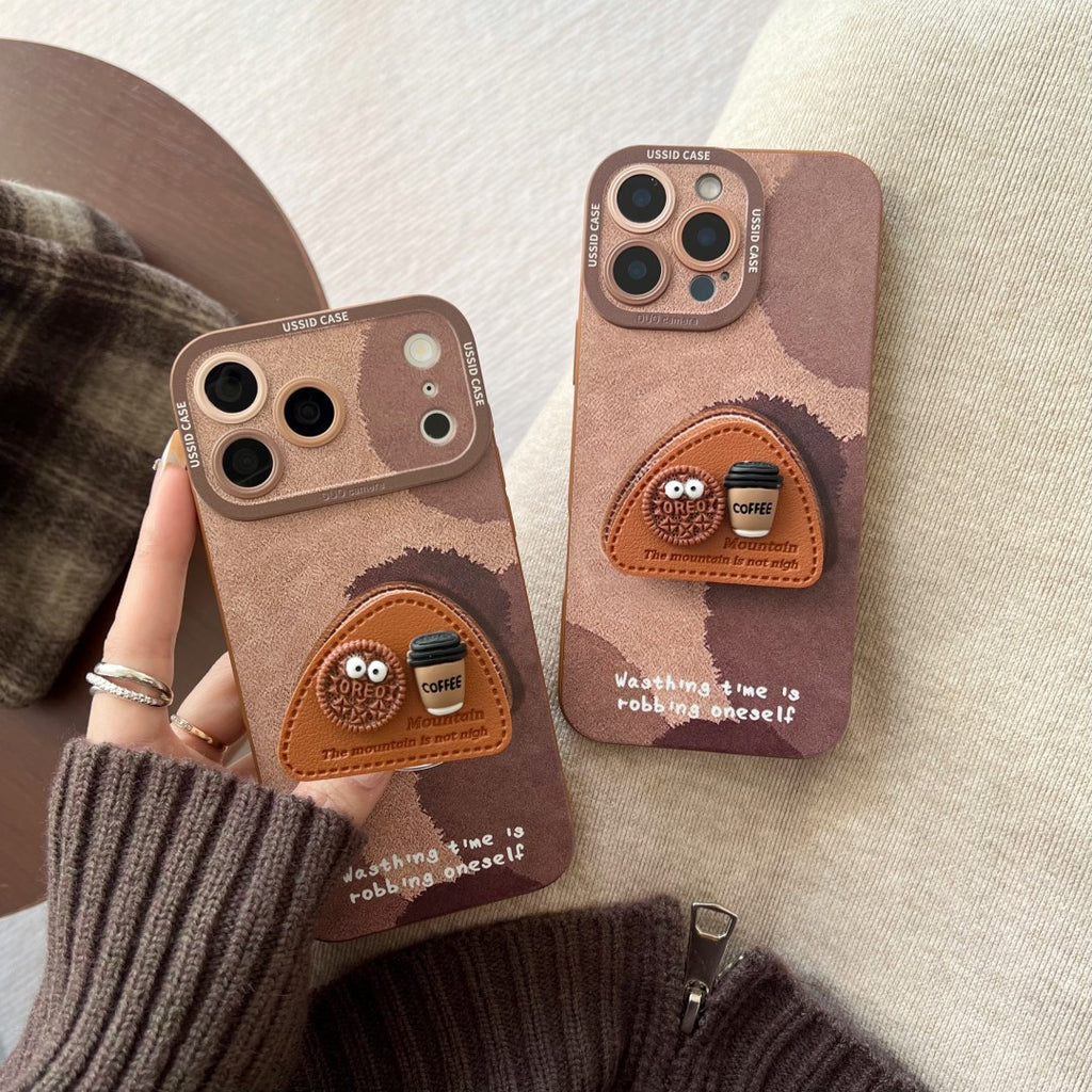 coffee biscuit popsockets phone case