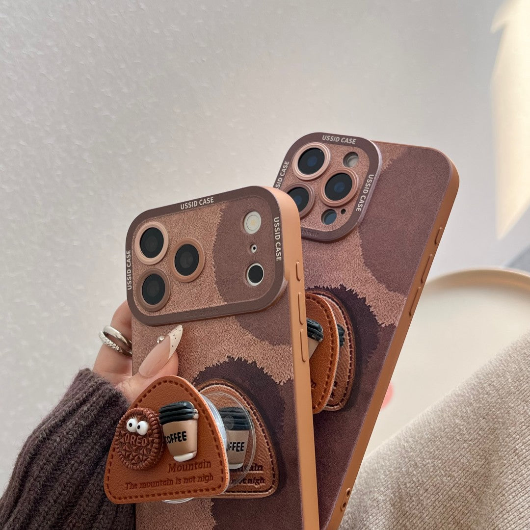 coffee biscuit popsockets phone case