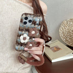 gentle plush 3D floral phone case