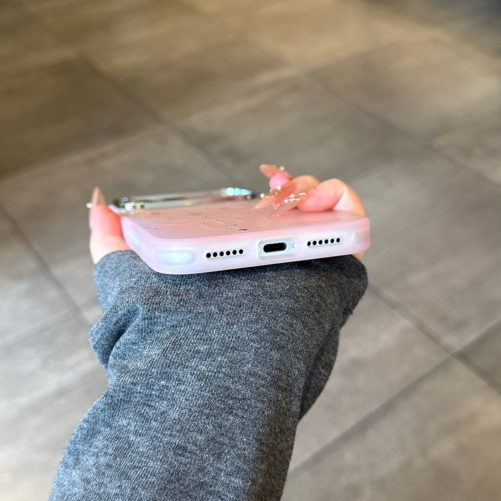 gilded pink gradient phone case