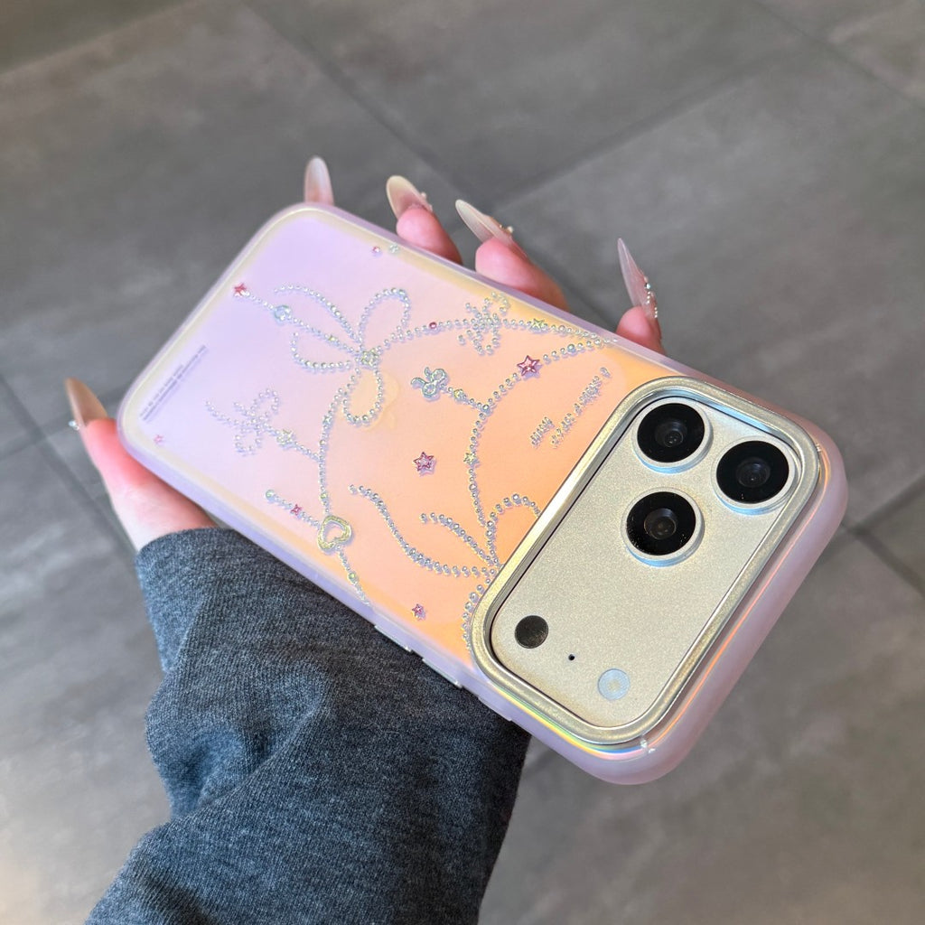 gilded pink gradient phone case