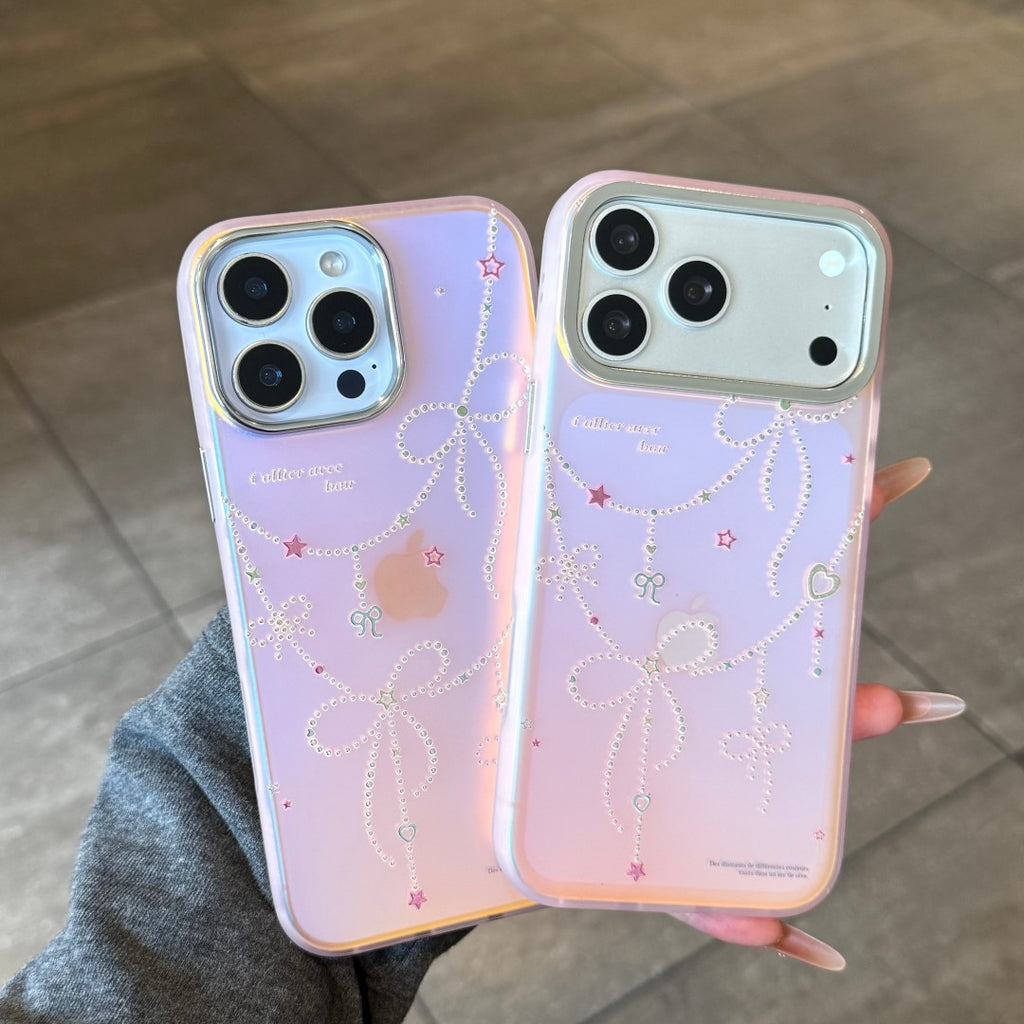 gilded pink gradient phone case