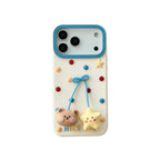 nice day teddy bear&star silicone phone case
