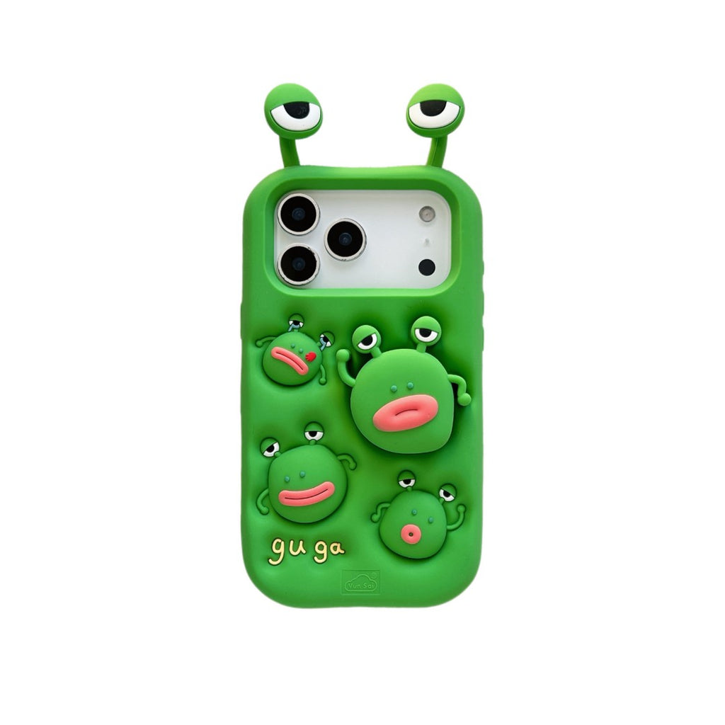 guga rotating frog stand silicone phone case