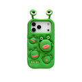 guga rotating frog stand silicone phone case