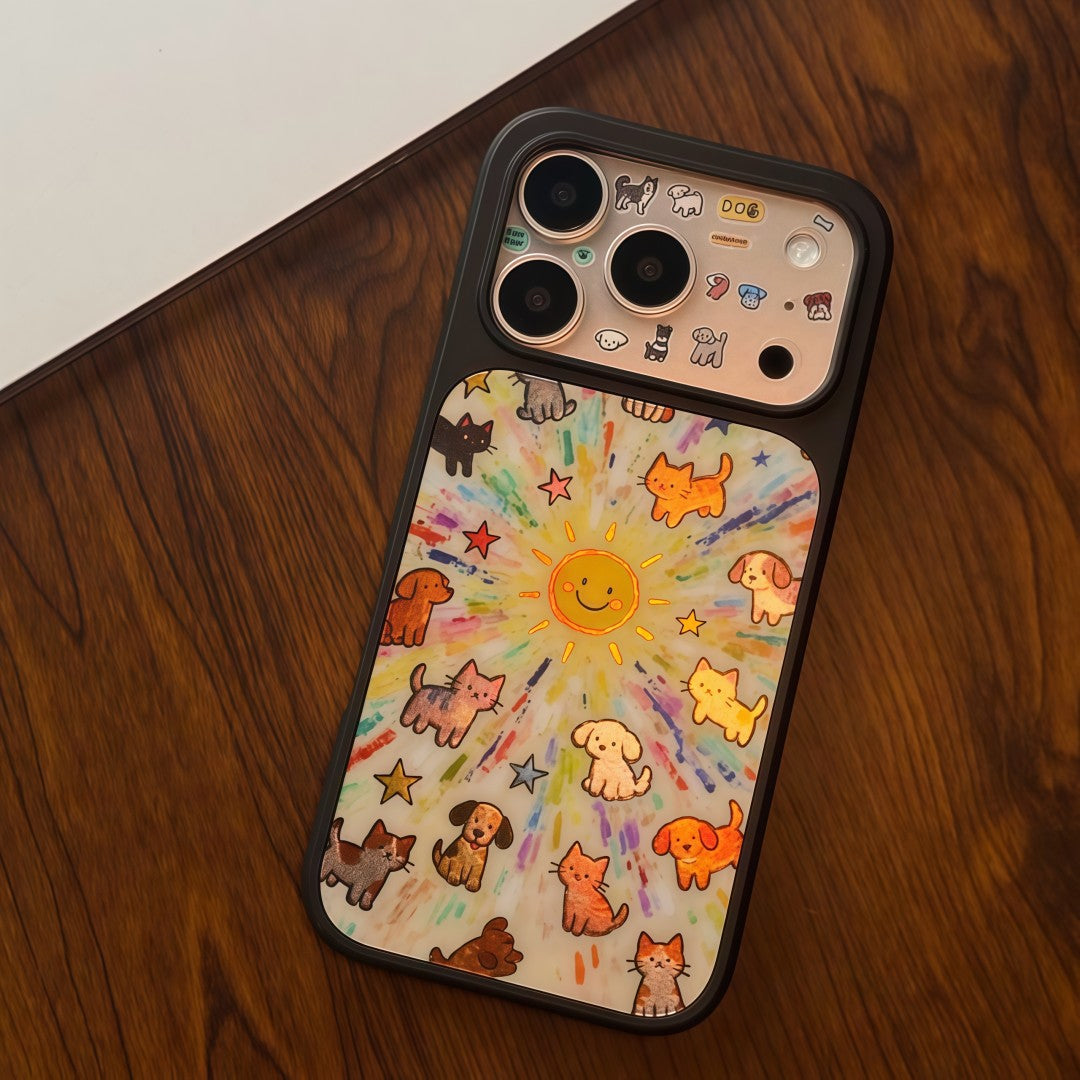 gilded sparkly animal phone case